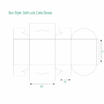 Self-Lock Cake Box