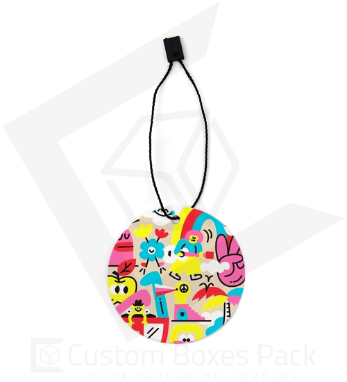 custom circle hang tags