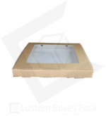 custom flat pizza window boxes