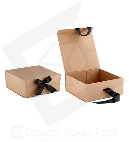 custom foldable kraft gift box wholesale