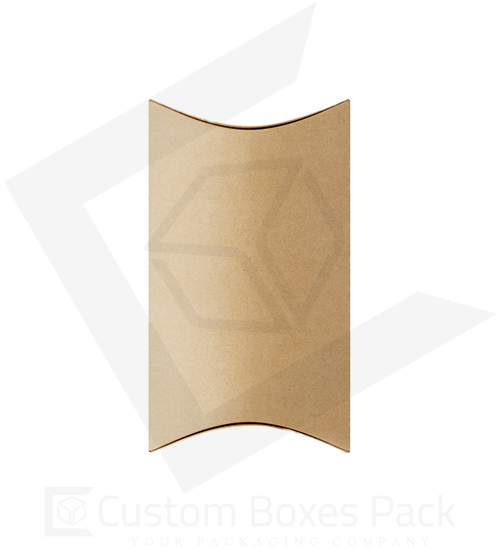 custom kraft paper pillow boxes
