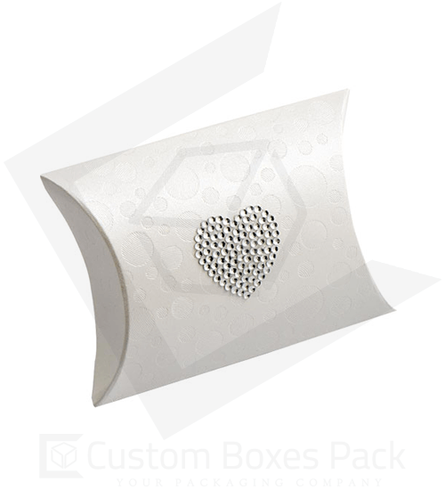 custom white pillow boxes wholesale