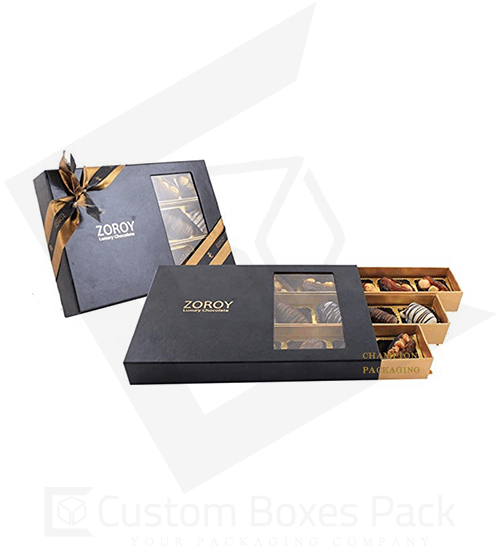 custom window chocolate boxes wholesale