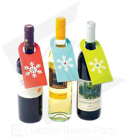 custom wine printed bottle necker