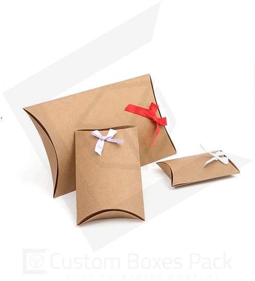 kraft paper pillow boxes wholesale