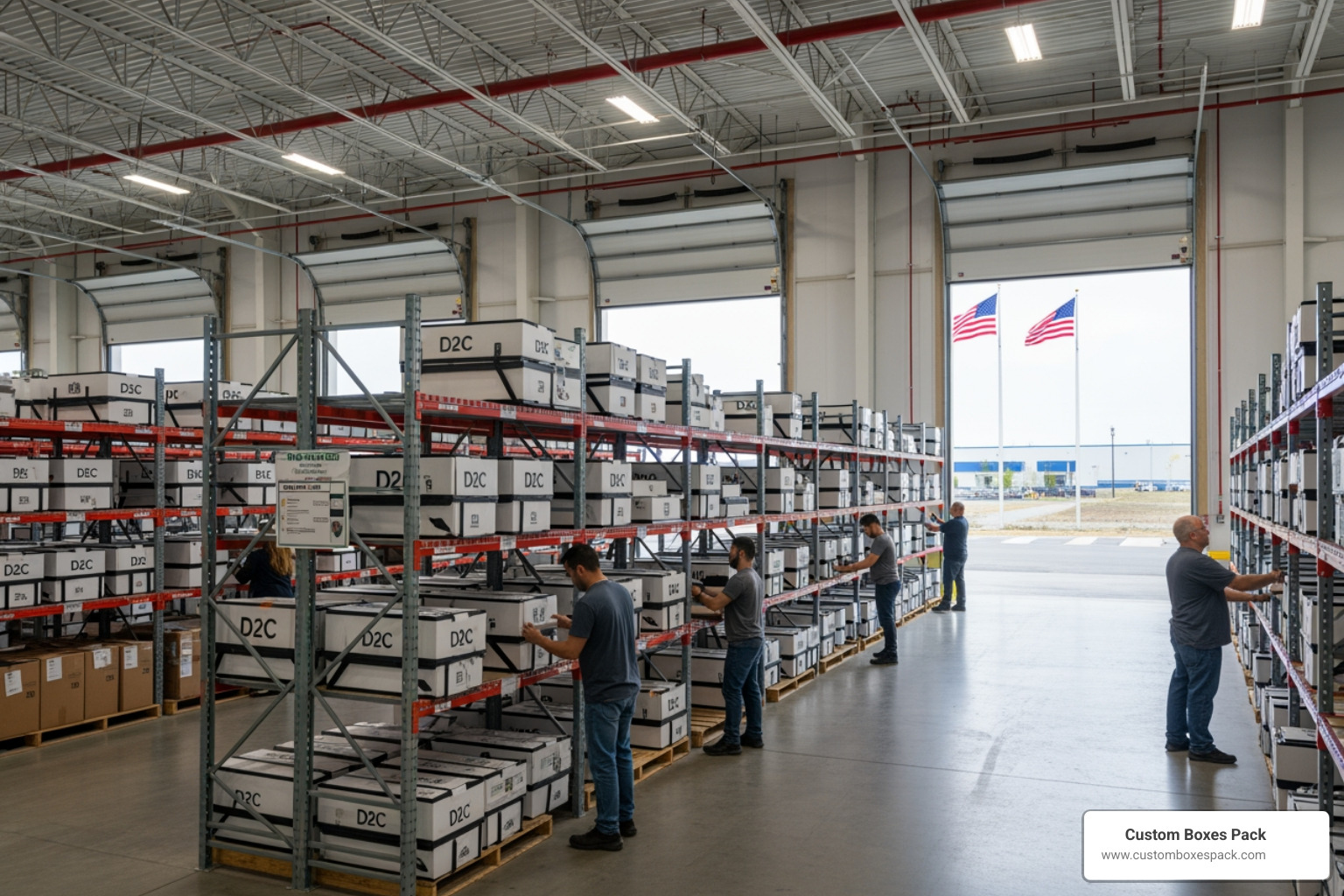 collapsible rigid packaging US fulfillment center