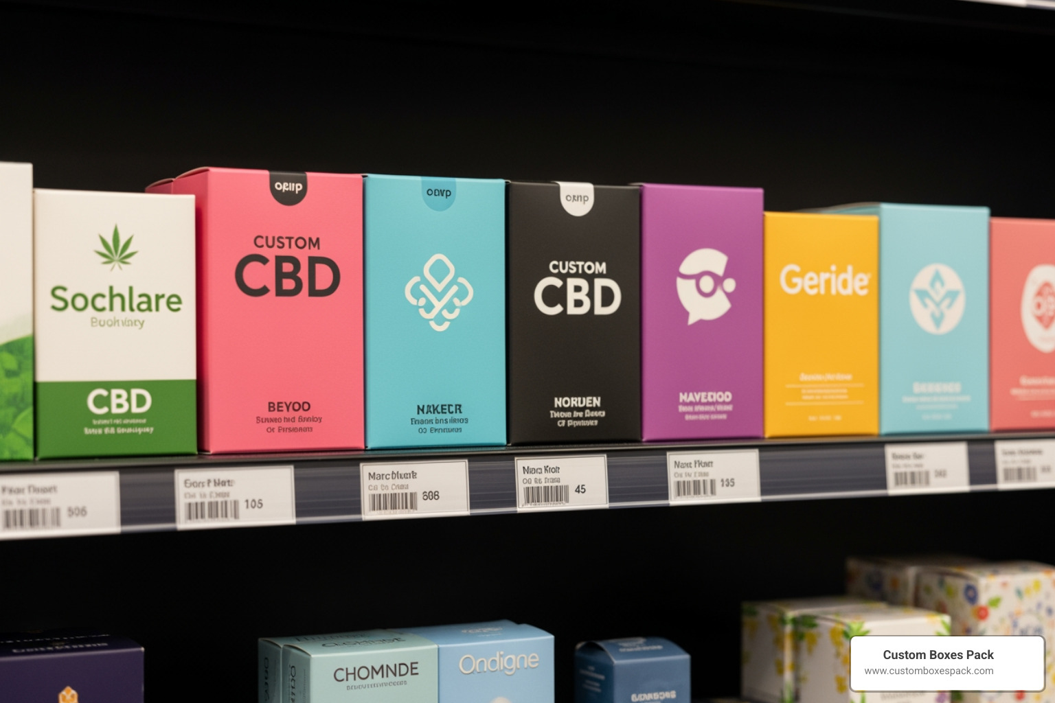 Custom CBD packaging boxes with brand identity and shelf appeal
