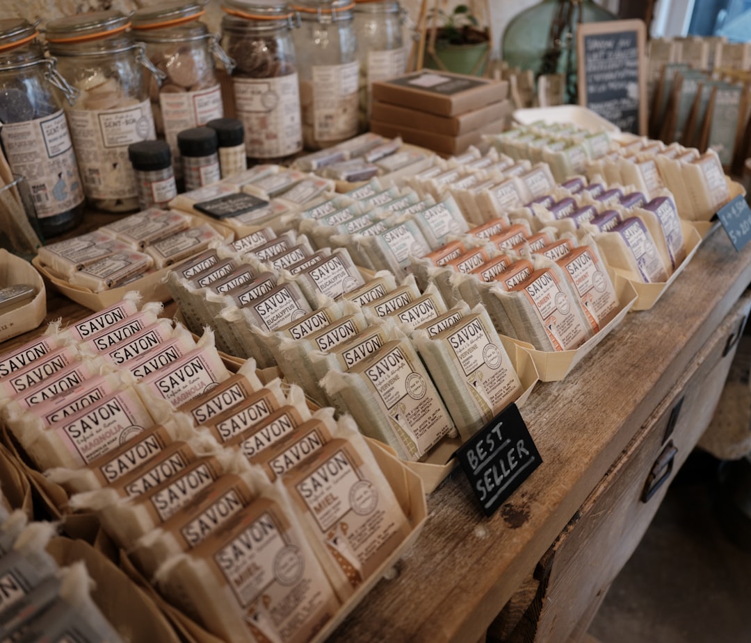 soap packaging on retail shelf