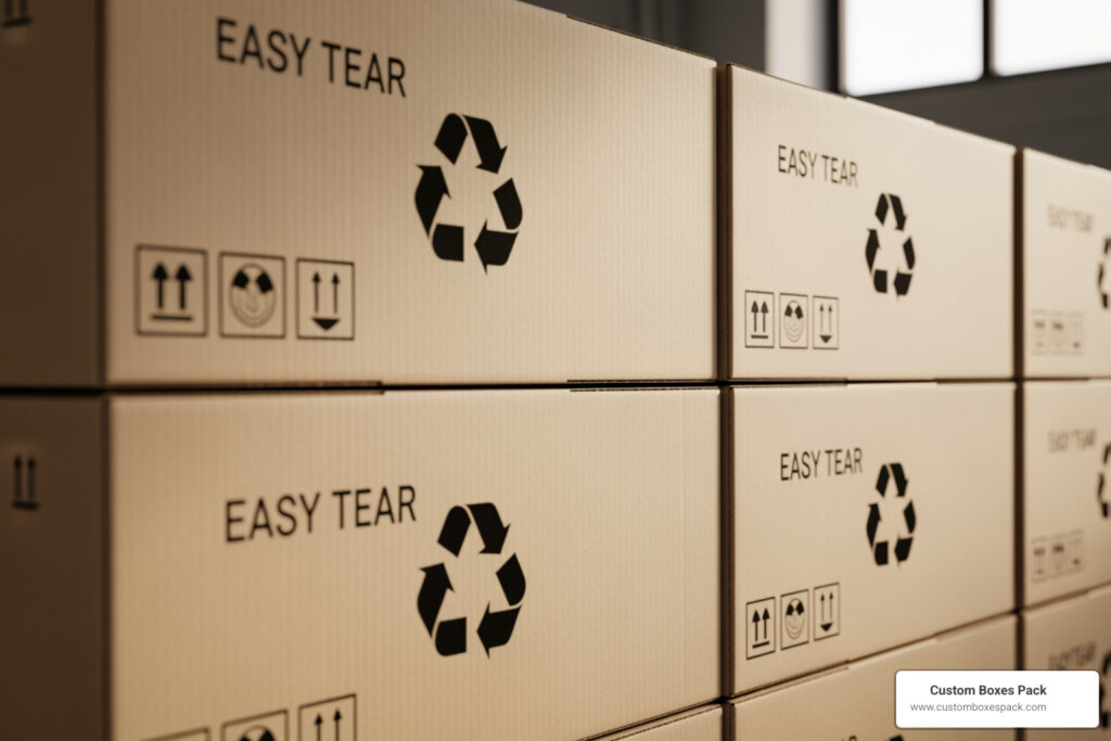 eco-friendly perforated packaging boxes 2026 sustainability circular economy compliance